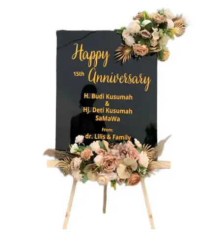 Papan Bunga Akrilik Trosobo