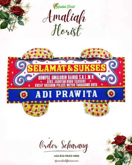 Papan Bunga Ucapan Selamat Trosobo